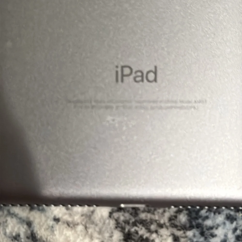 Apple iPad 6th Generation 32 GB 9.7 in - Space Gray etched on back see pics